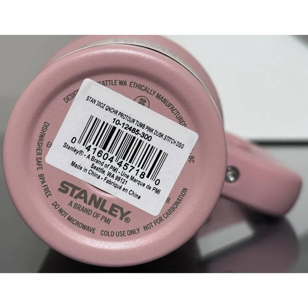 STANLEY QUENCHER PROTOUR‎ FLIP STRAW 30OZ TUMBLER, PINK DUSK STITCH FLOWERS - Picture 5 of 5